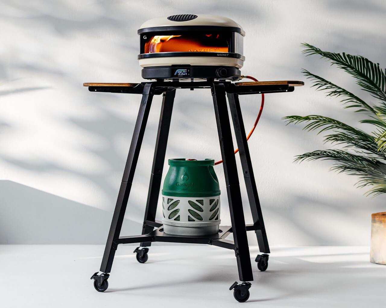 Gozney Arc Essentials Bundle Portable Pizza Oven with Stand and Pizza Peel - Off Black, Off Black, hi-res image number null