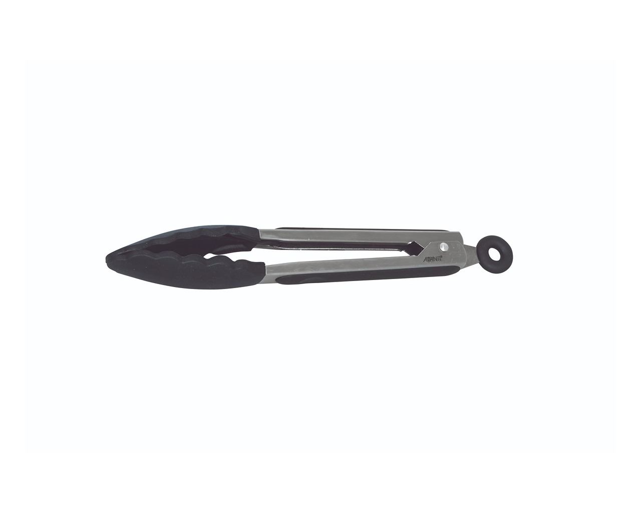 Avanti Silicone Tongs With Stainless Steel Handle 23cm - Black, , hi-res image number null
