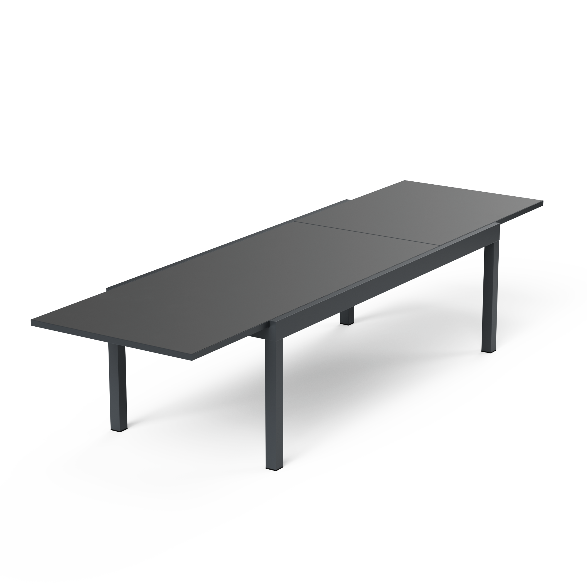 Sinta Extension Dining Table 240cm - Gunmetal Grey, Gunmetal Grey, hi-res image number null