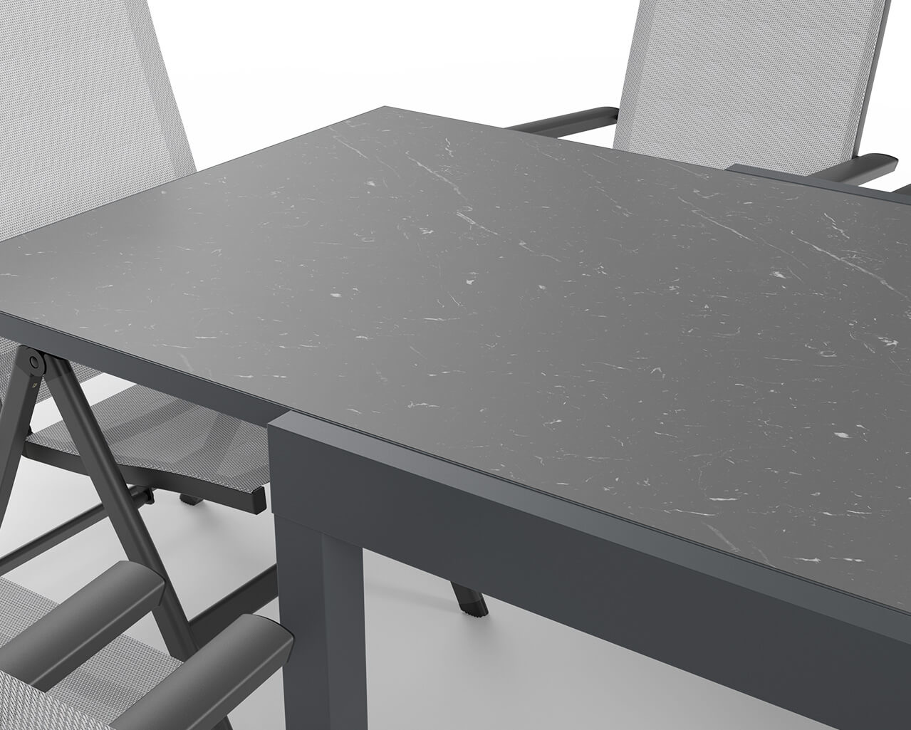 Frankie-Sinta 13 Piece Extension Dining Setting (Gunmetal Grey), , hi-res image number null