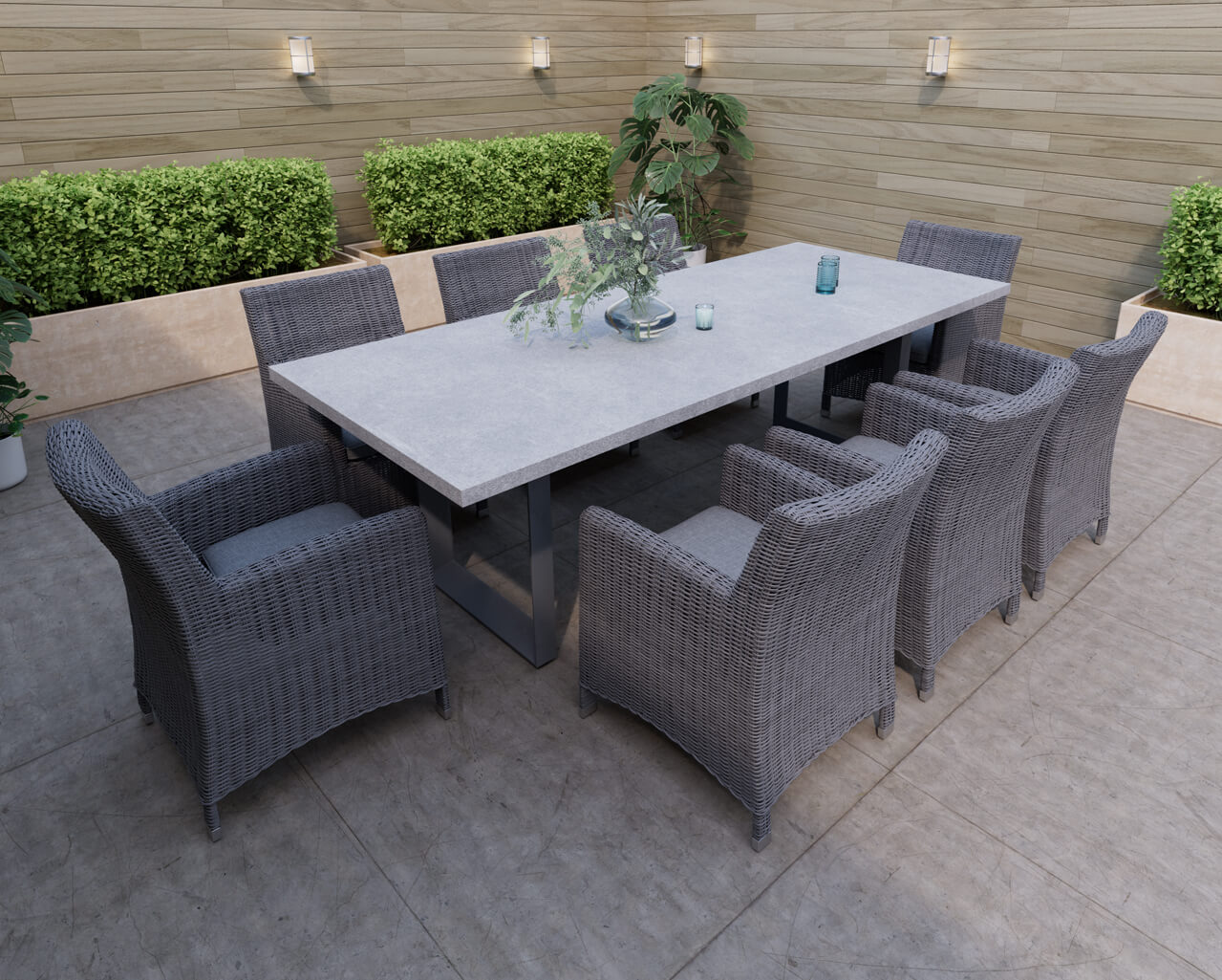 Avalon Tub 9 Piece Dining Setting, , hi-res image number null