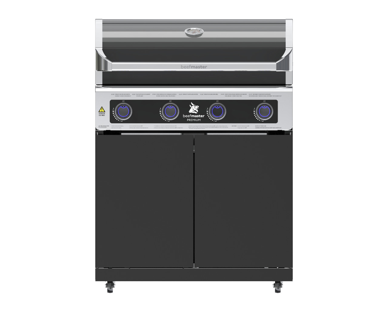 Premium Beefmaster 4 Burner BBQ on Classic Cart, , hi-res image number null