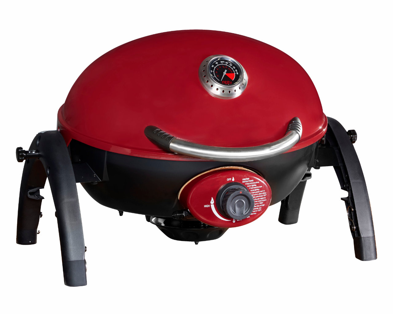 Ziggy Classic Portable Grill LPG BBQ, Chilli Red, small-swatch