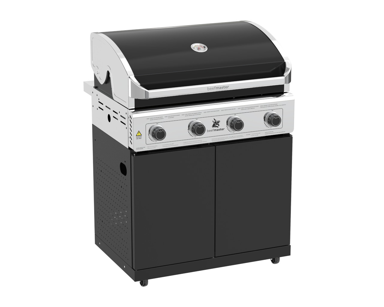 Beefmaster Classic 4 Burner BBQ on Classic Cart, , hi-res image number null