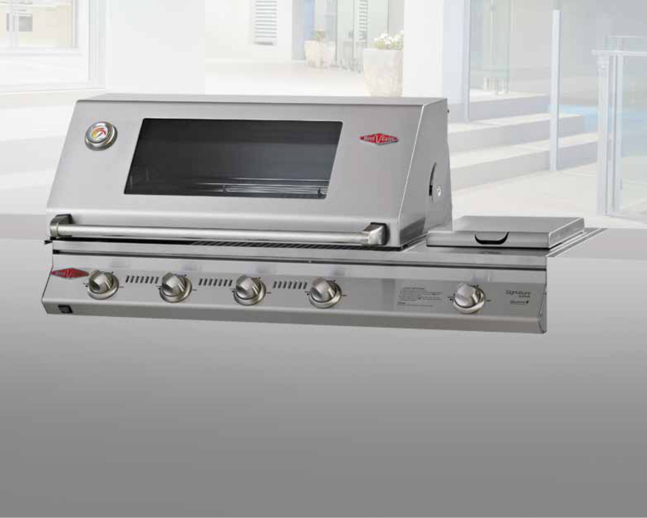 BeefEater Signature SL4000 4 Burner Build In BBQ With Side Burner, , hi-res image number null