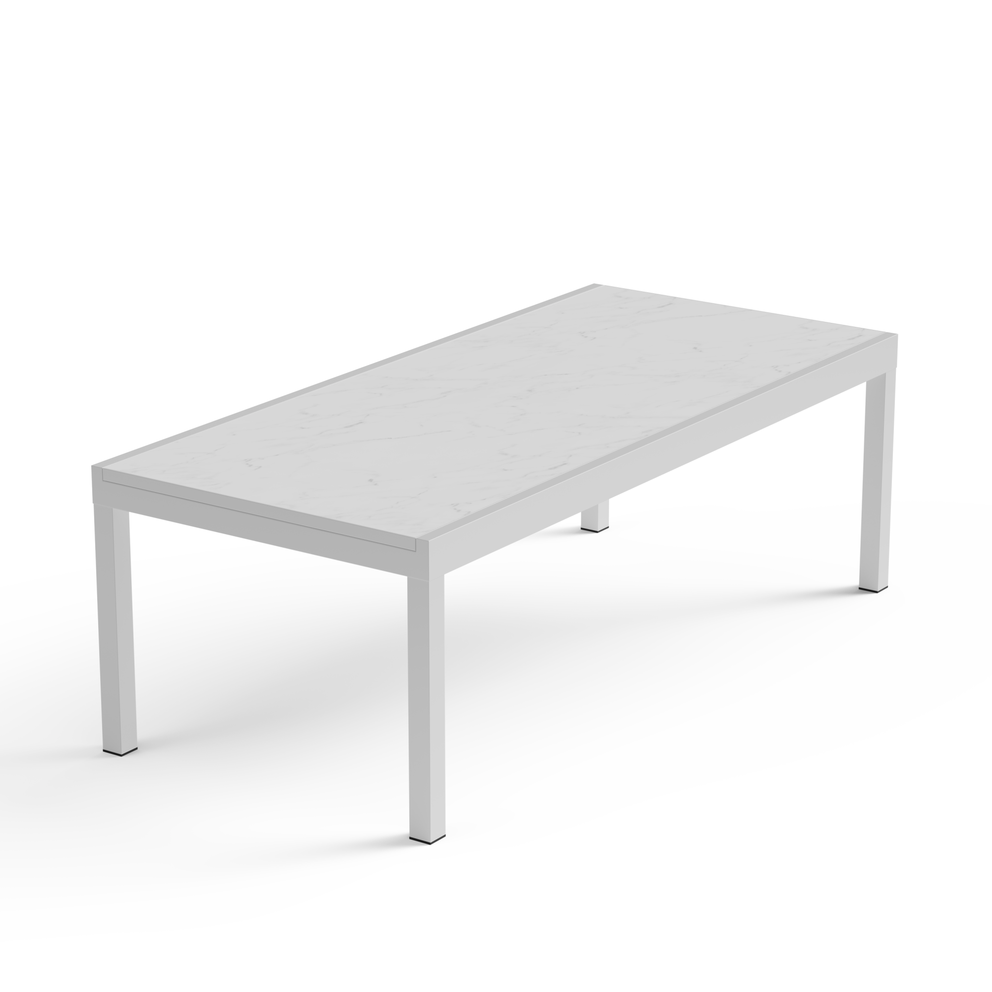 Sinta Extension Dining Table 240cm - White, White, hi-res image number null