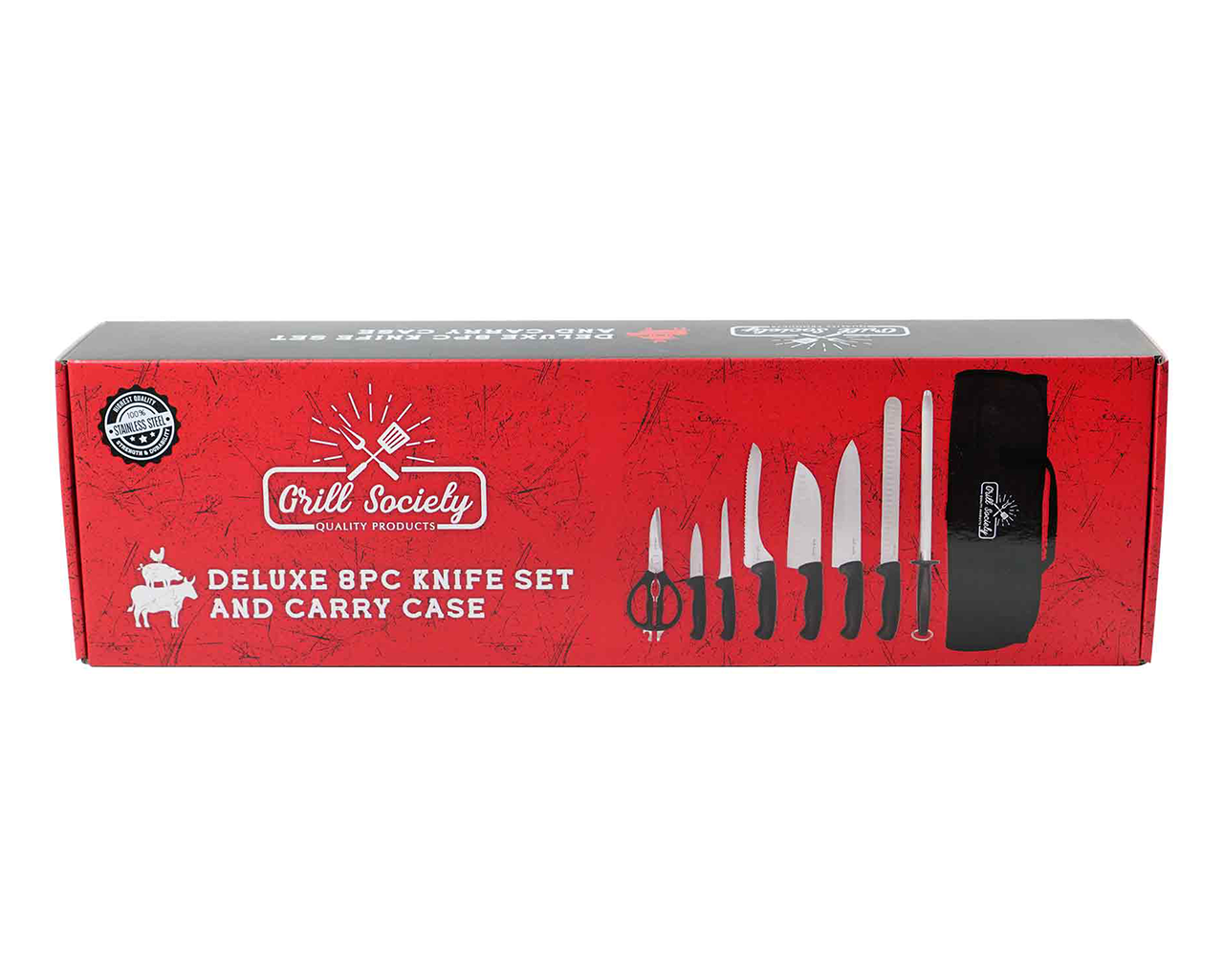 Grill Society 8 Piece Knife Set, , hi-res image number null