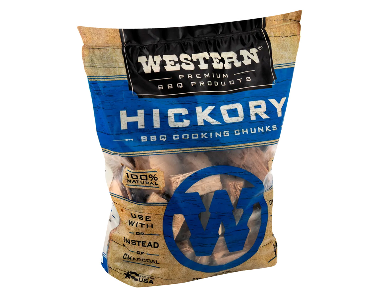 Western Premium Wood Smoking Chunks - Hickory, , hi-res image number null