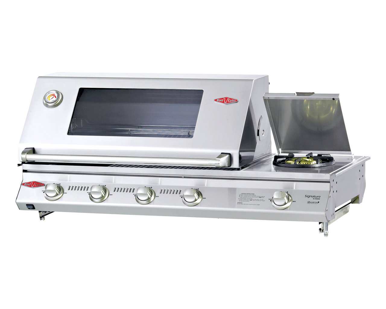BeefEater Signature SL4000 4 Burner Build In BBQ With Side Burner, , hi-res image number null