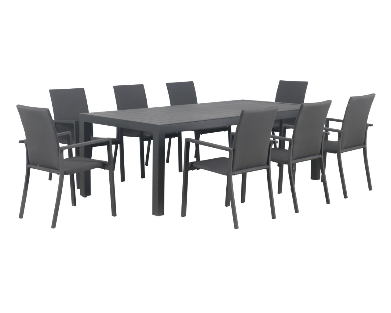 Jette Quick Dry 9 Piece Dining, Gunmetal Grey, small-swatch