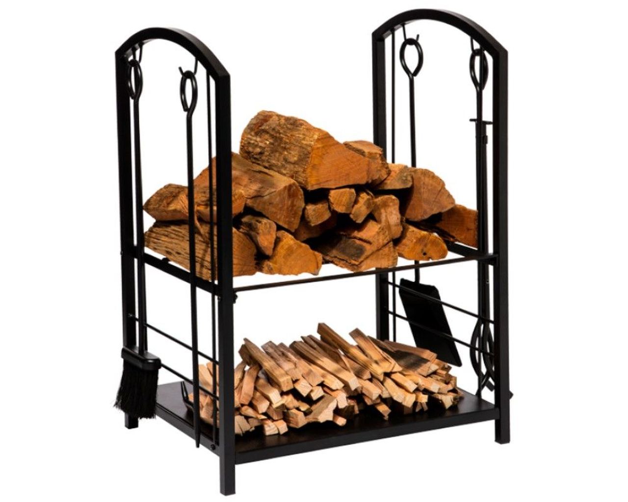 2 Tier Log Holder with 4 Piece Tool Set, , hi-res image number null