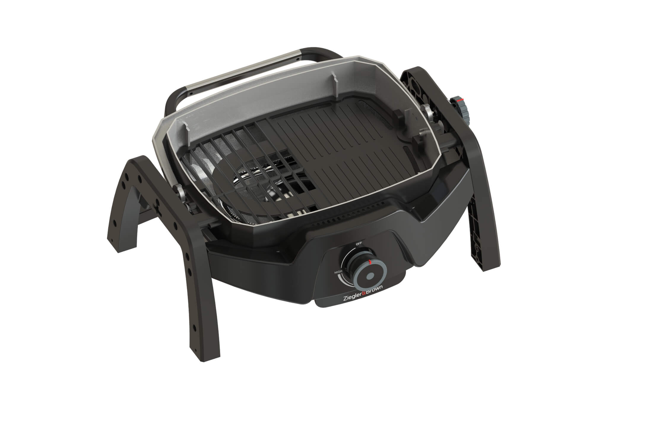 Ziggy Elite Nomad Hotplate & Grill Full Plate Combination - Cast Iron, , hi-res image number null