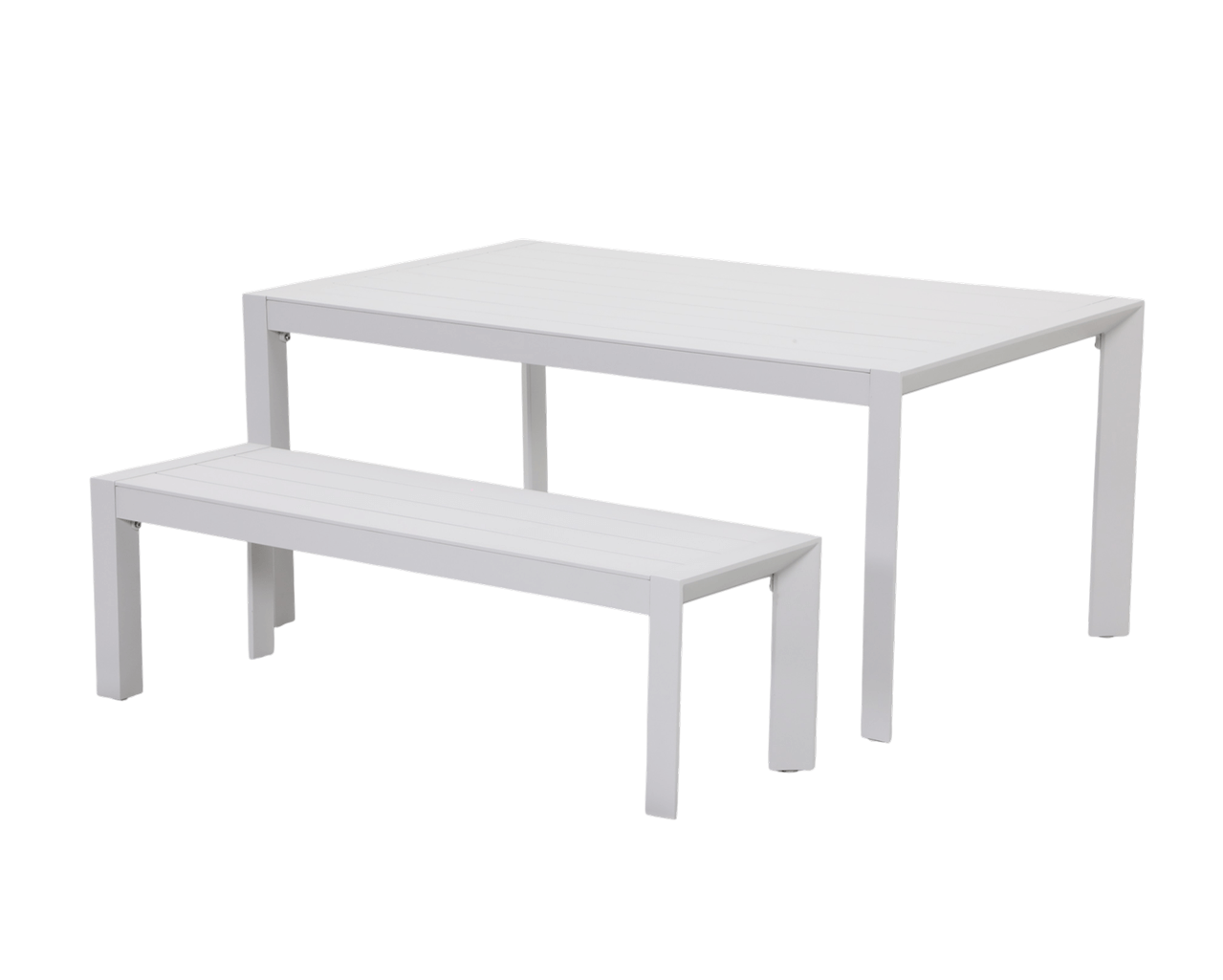 Jette 6 Seater Dining Bench Setting Bundle - Bone, Bone, hi-res image number null