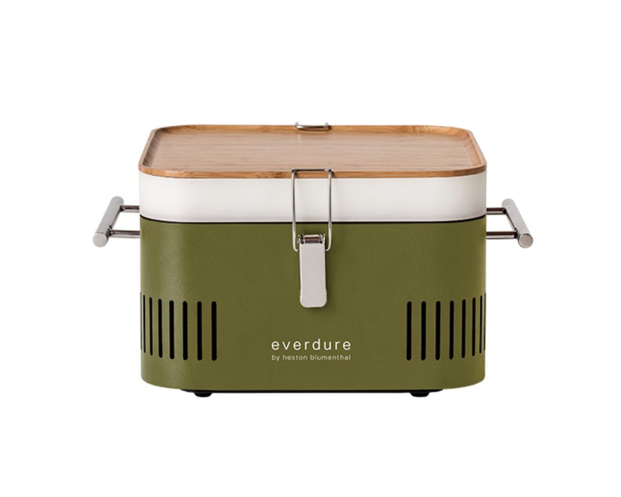 Everdure by Heston Blumenthal CUBE Charcoal Portable Barbeque, Khaki, small-swatch