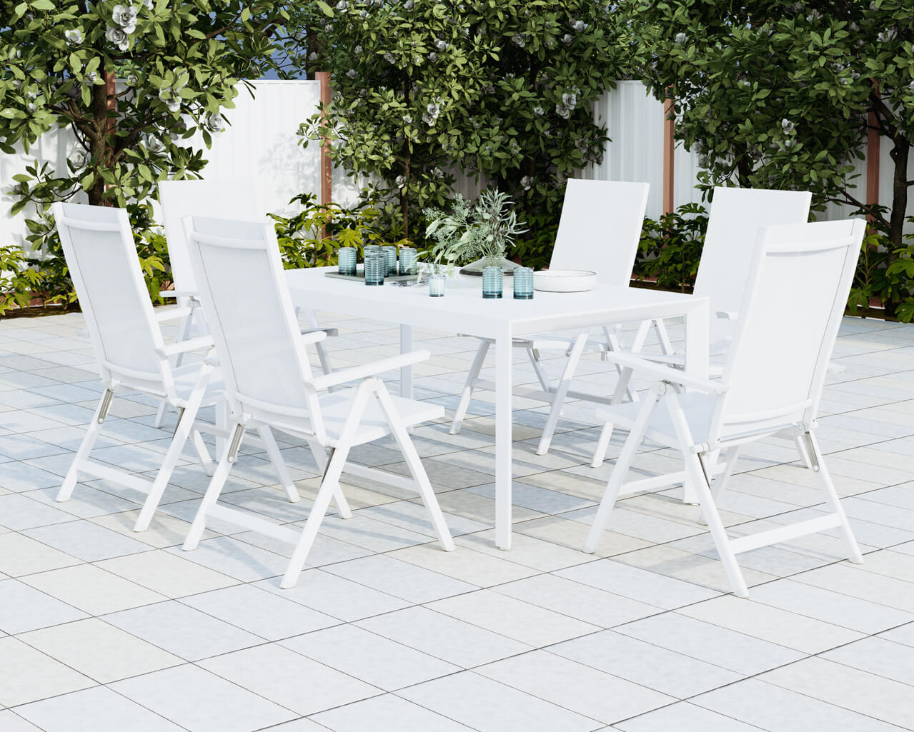 Frankie-Jette 7 Piece Dining Setting - Bone, , hi-res image number null