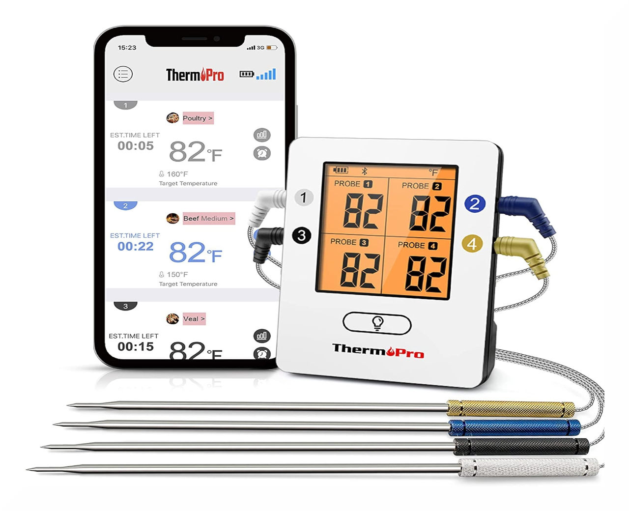 ThermoPro TP25 Multi Probe Meat Thermometer, , hi-res image number null