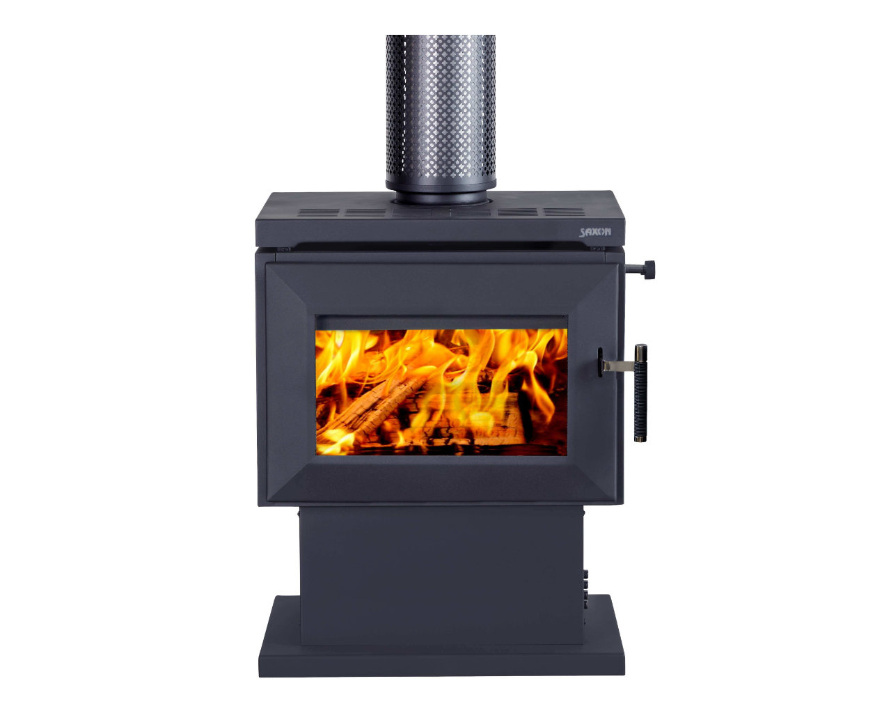 Saxon Merbau Freestanding Wood Heater, , hi-res image number null