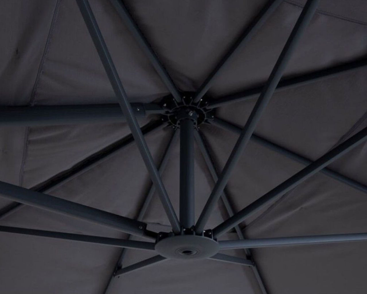 Balmoral 3 x 4m Cantilever Umbrella Charcoal, , hi-res image number null