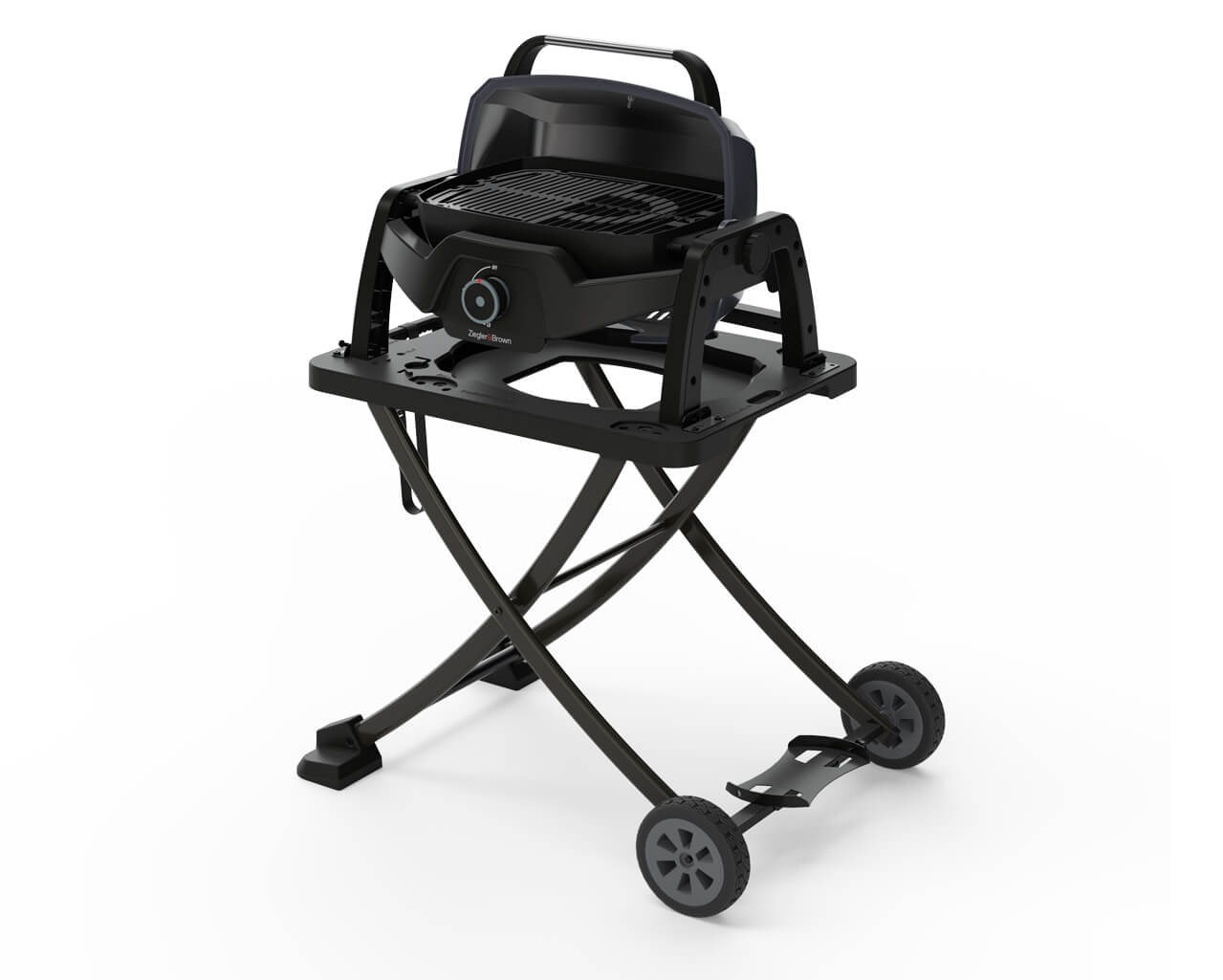 Ziggy Elite Nomad Single Burner Flame Failure BBQ plus Cart Bundle - Gunmetal Grey, , hi-res image number null