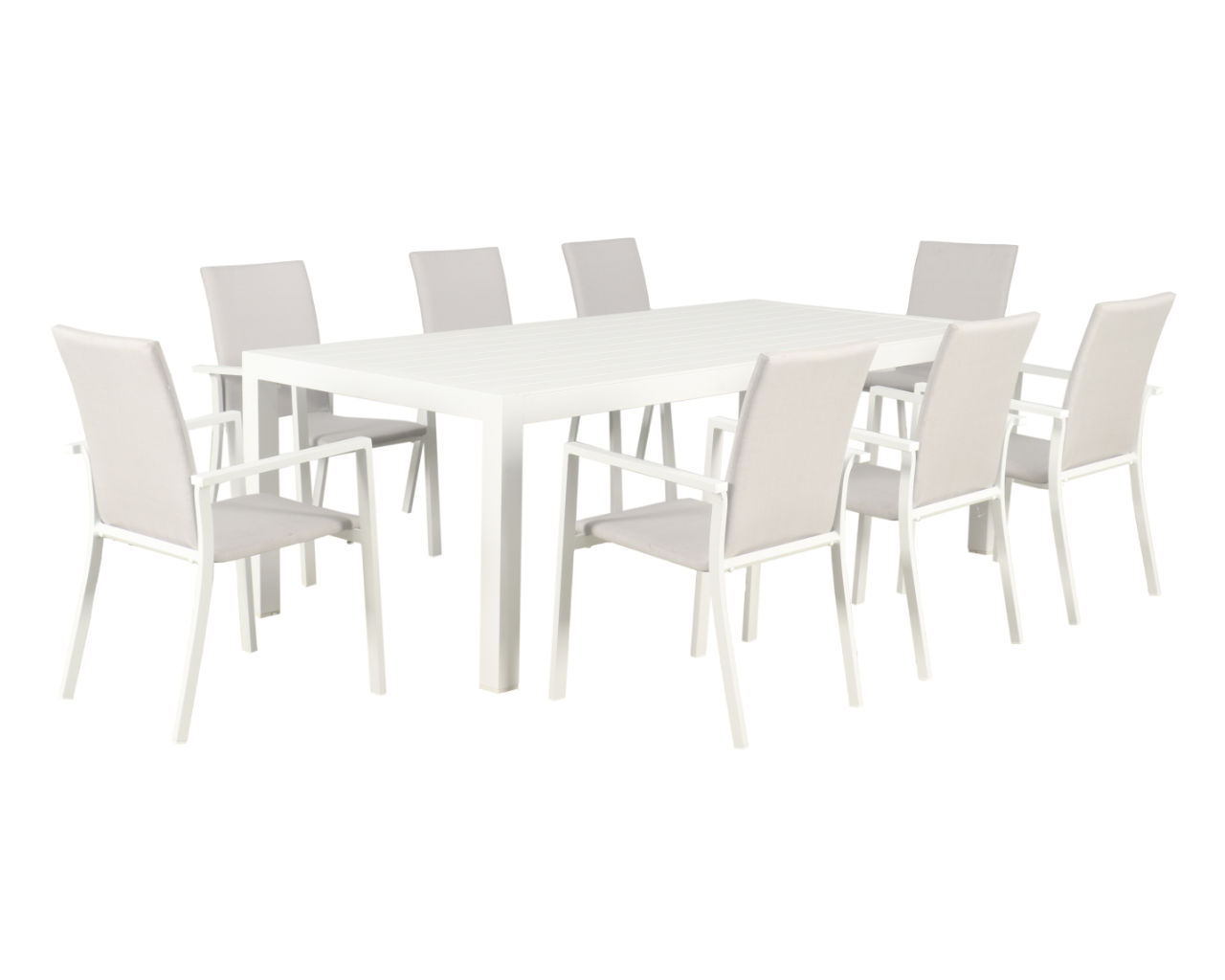 Jette Quick Dry 9 Piece Dining, White, small-swatch