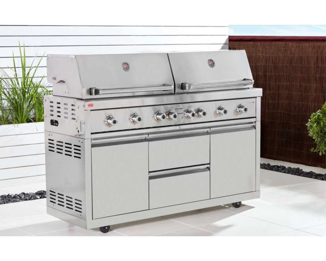 Ziegler & Brown Grand Turbo 6 Burner Roll-In on Cart L2-SERIES, , hi-res image number null