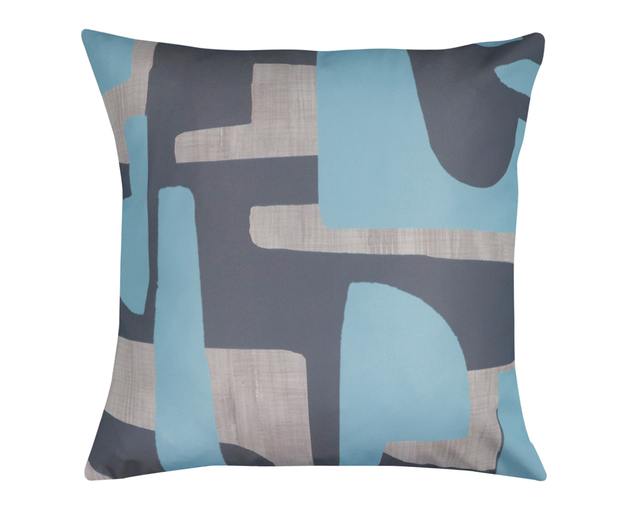 Encaustic Blue Cushion 50cm, , hi-res image number null