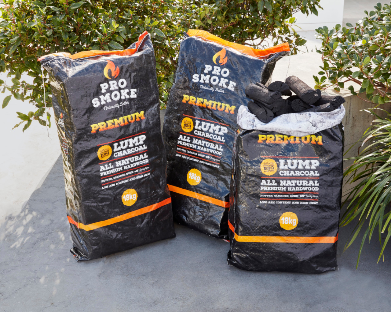 Pro Smoke Premium Hardwood Lump Charcoal 18kg, , hi-res image number null