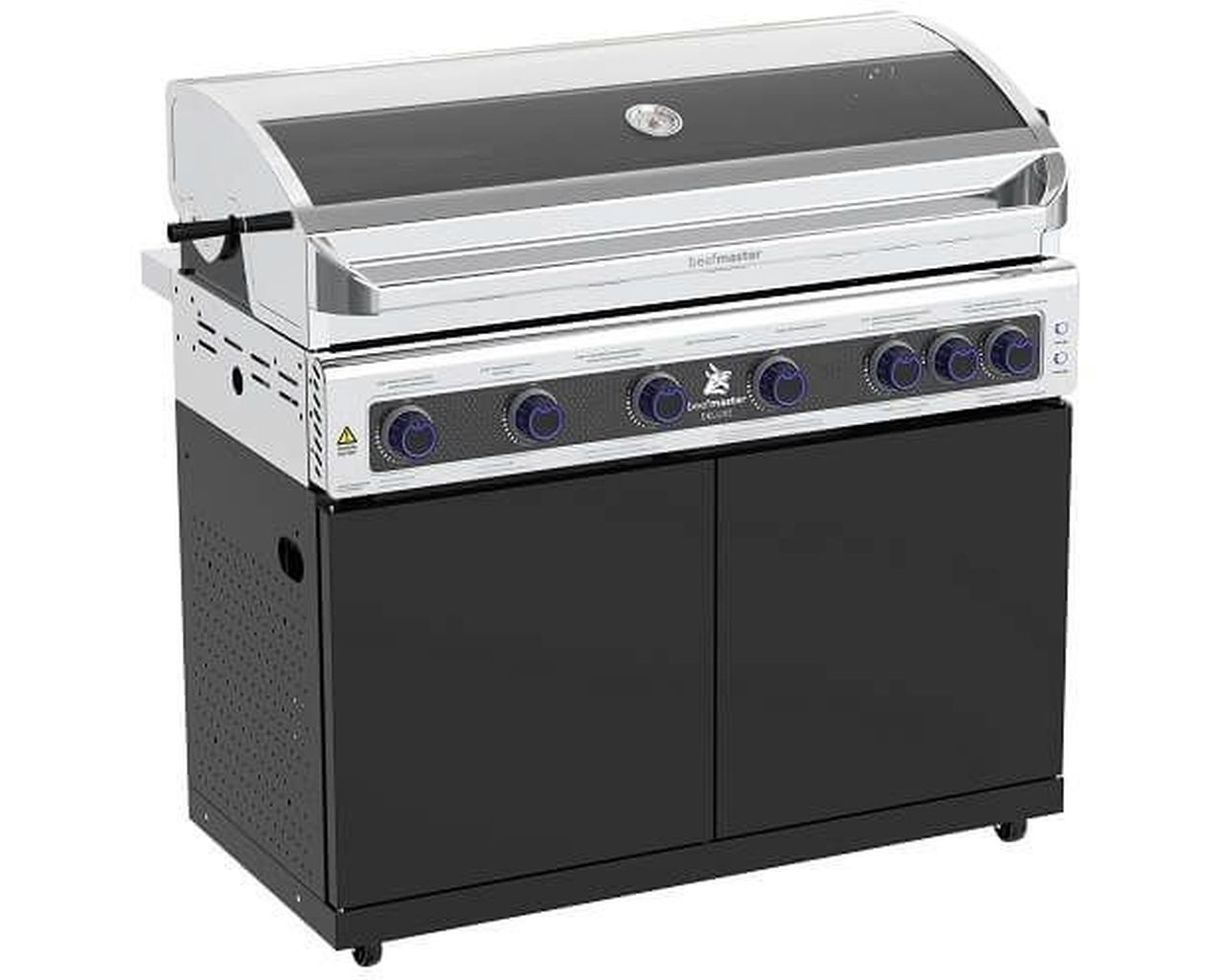 Deluxe Beefmaster 6 Burner BBQ on Classic Cart, , hi-res image number null