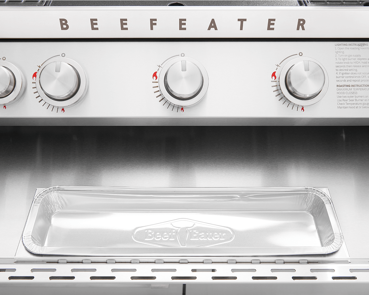 BeefEater 7000 Premium 5 Burner Flame Failure BBQ on Side Burner Cart, , hi-res image number null