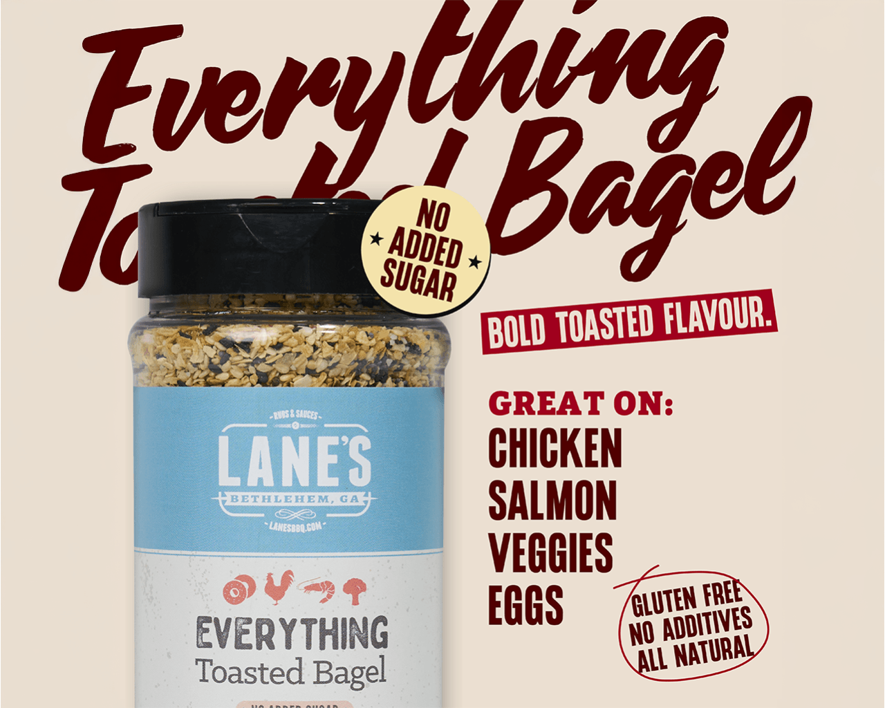 Lane's BBQ - Everything Bagel Seasoning - 325g, , hi-res image number null