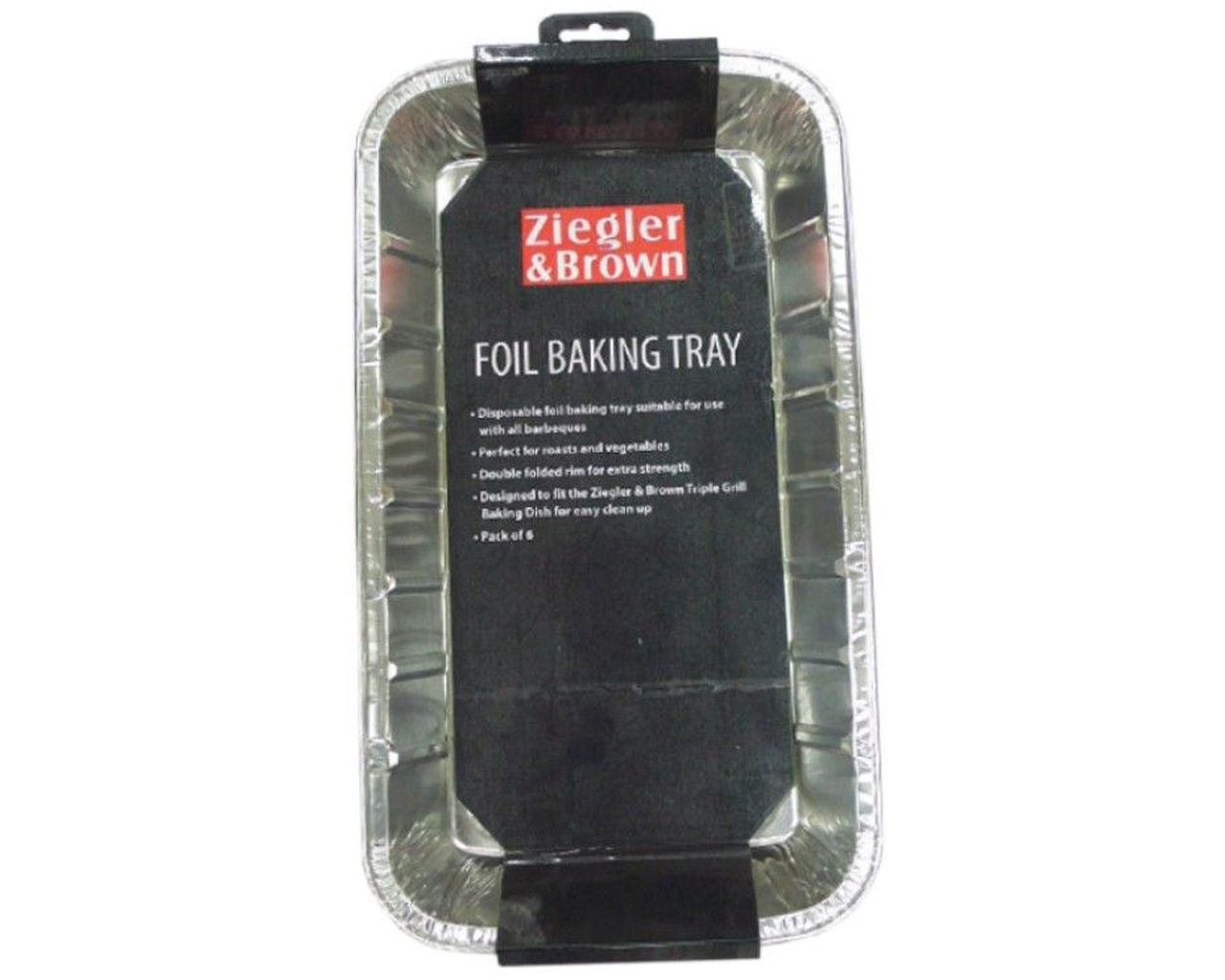 Ziegler & Brown 6pk Foil Baking Tray, , hi-res image number null