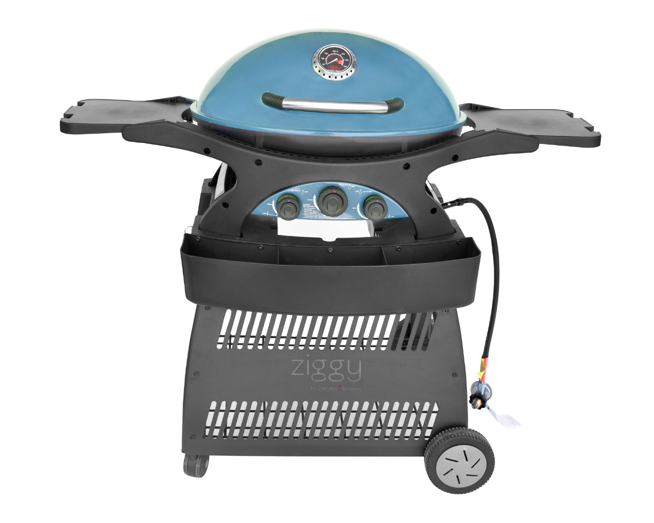 Ziggy by Ziegler & Brown Triple Grill LPG Classic on Cart (Retro Blue) - Limited Edition, , hi-res image number null