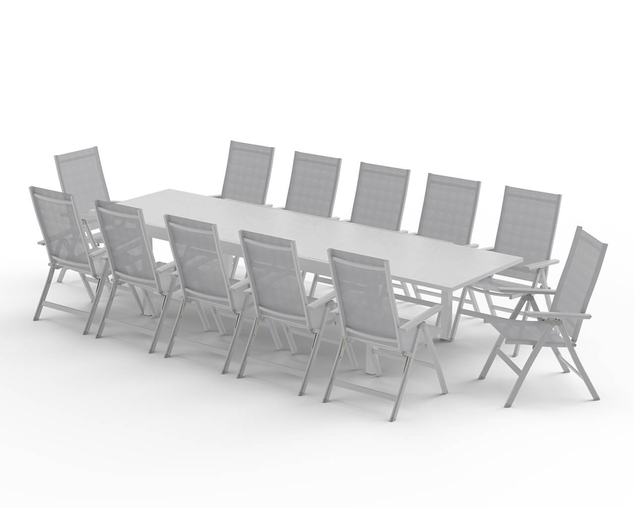 Frankie-Jette 13 Piece Extension Dining Setting - Bone, , hi-res image number null