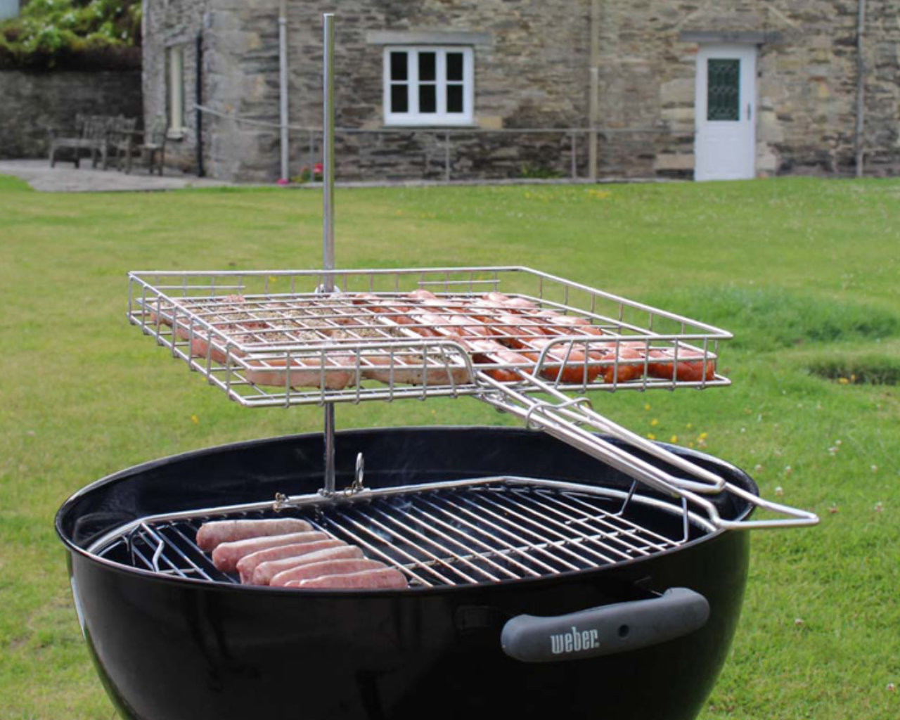 ProQ Flip N Grate Swivel Grill (Suits most 56cm Kettle BBQ), , hi-res image number null