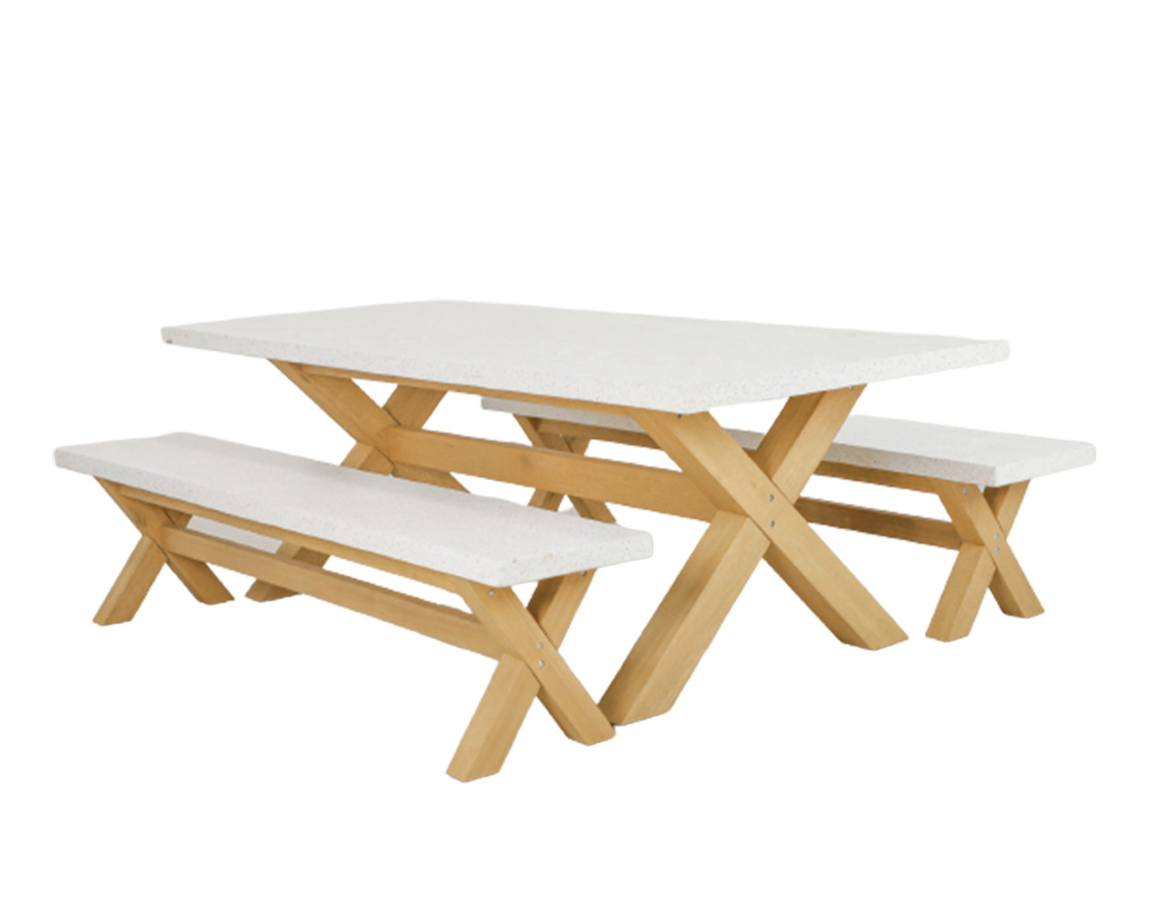 Buy Terrazo 3 Piece Dining Setting (Available for delivery in NSW Metro
