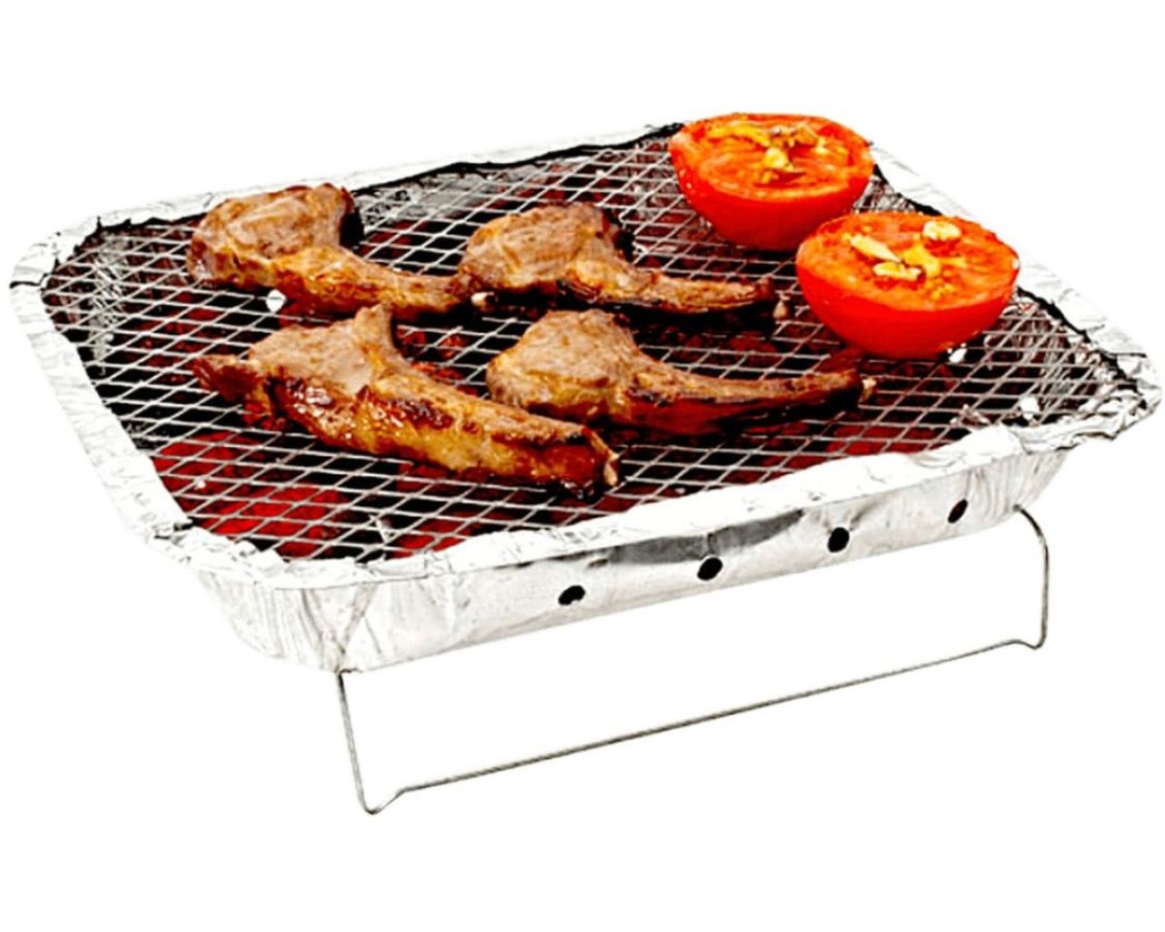 Disposable Charcoal BBQ with Wire Stand, , hi-res image number null