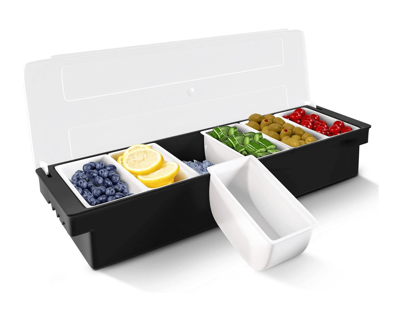 Arrosto Pizza Condiment Tray 6 Bowls, , hi-res image number null