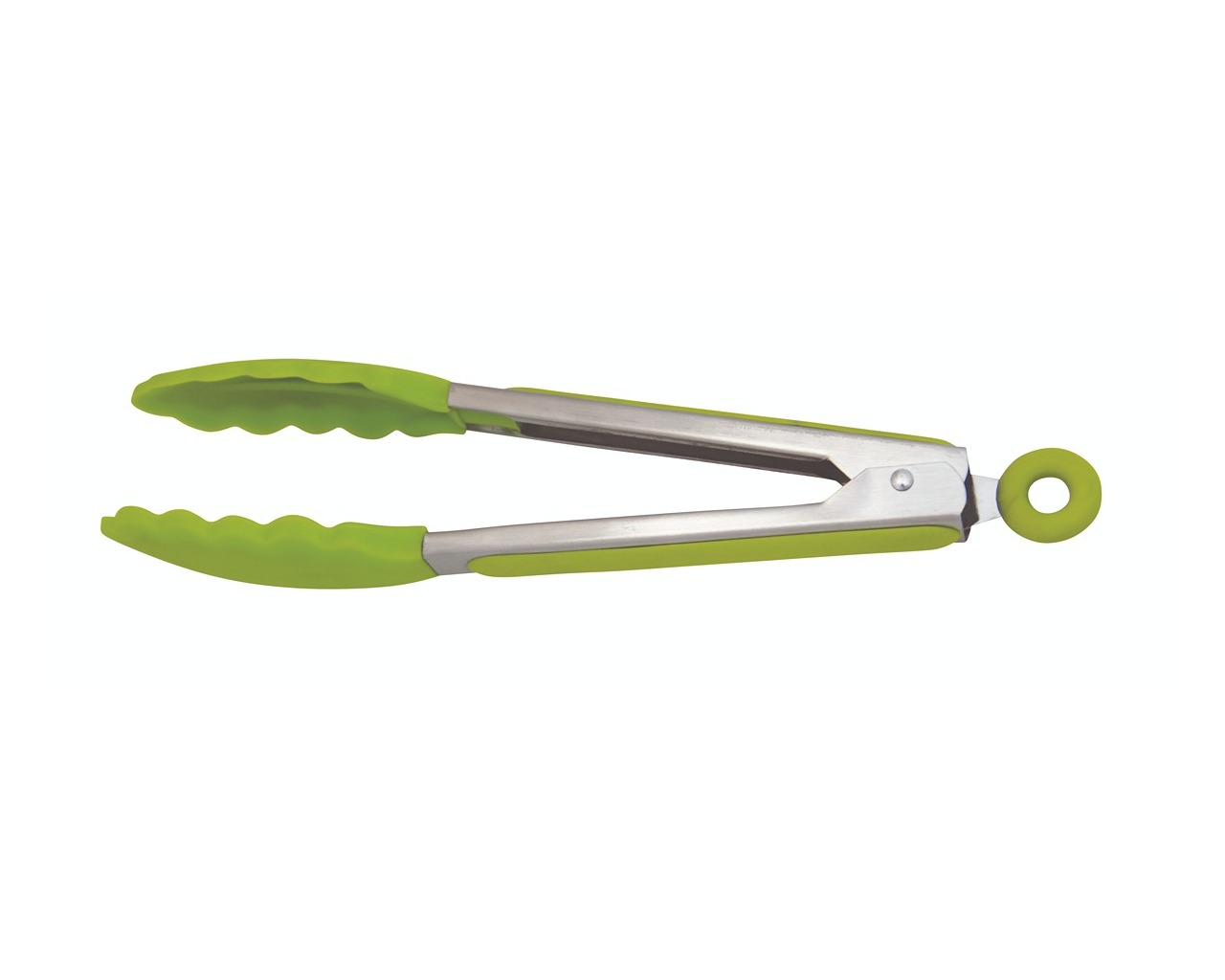 Avanti Silicone Tongs With Stainless Steel Handle 23cm - Green, , hi-res image number null