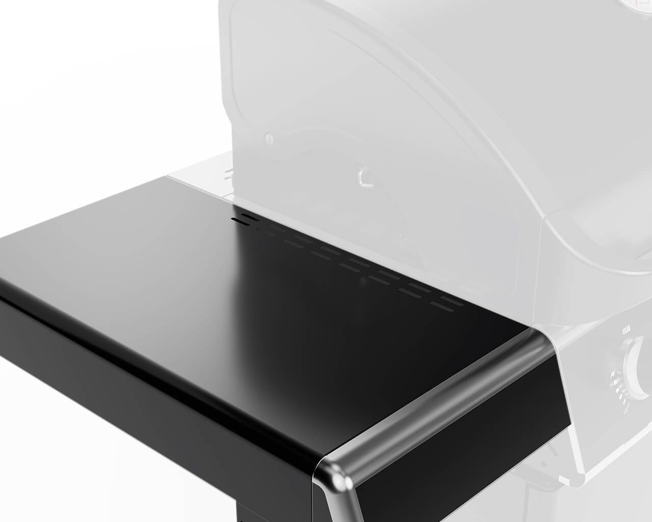 Beefmaster Deluxe T-Series 4 Burner BBQ on Deluxe Cart with Folding Shelves, , hi-res image number null