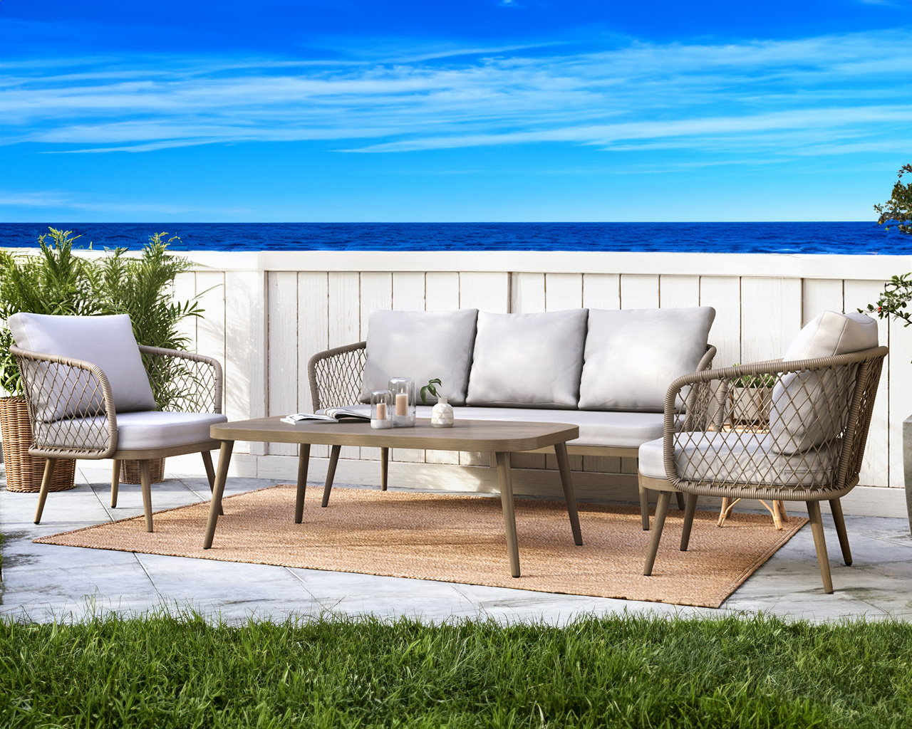 Buy Athena 4 Piece Lounge Setting at Barbeques Galore.