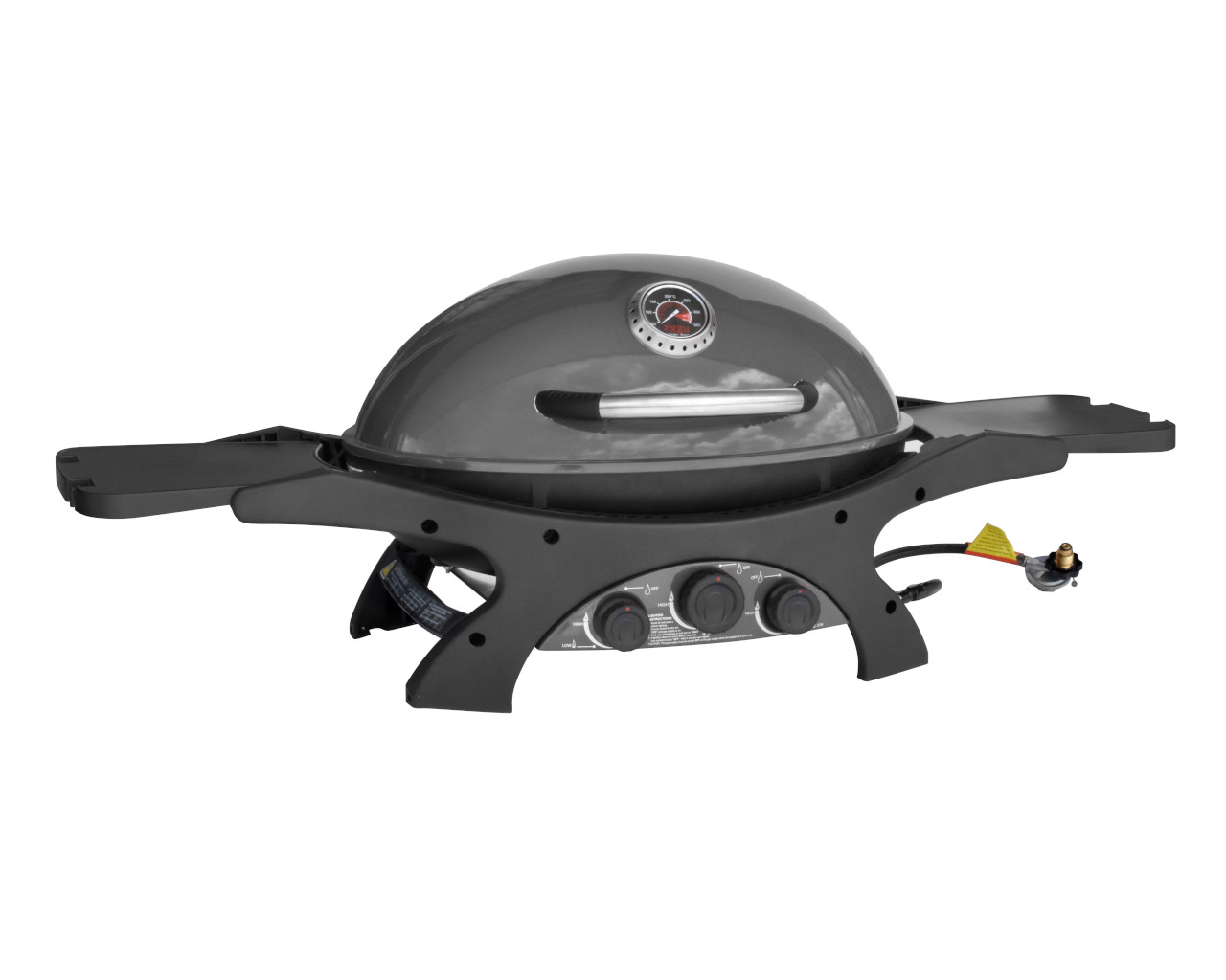 Ziggy Classic Triple Grill Natural Gas BBQ, Gunmetal Grey, small-swatch