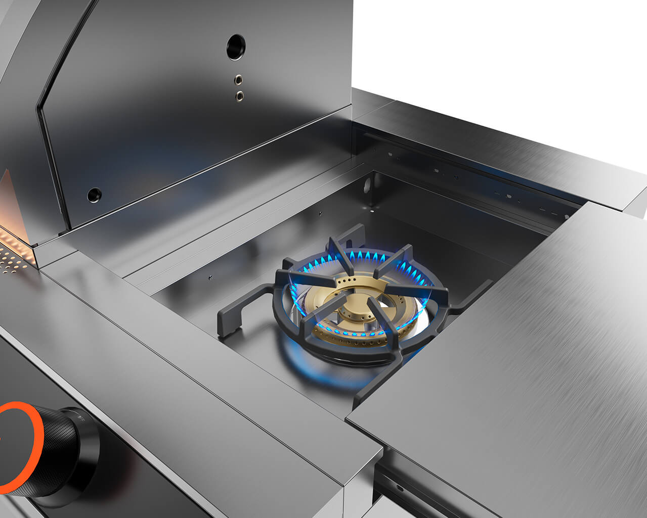 Ziegler & Brown Turbo Elite Pro 5 Burner BBQ on Cart with Side Burner & Drawer (T Series), , hi-res image number null