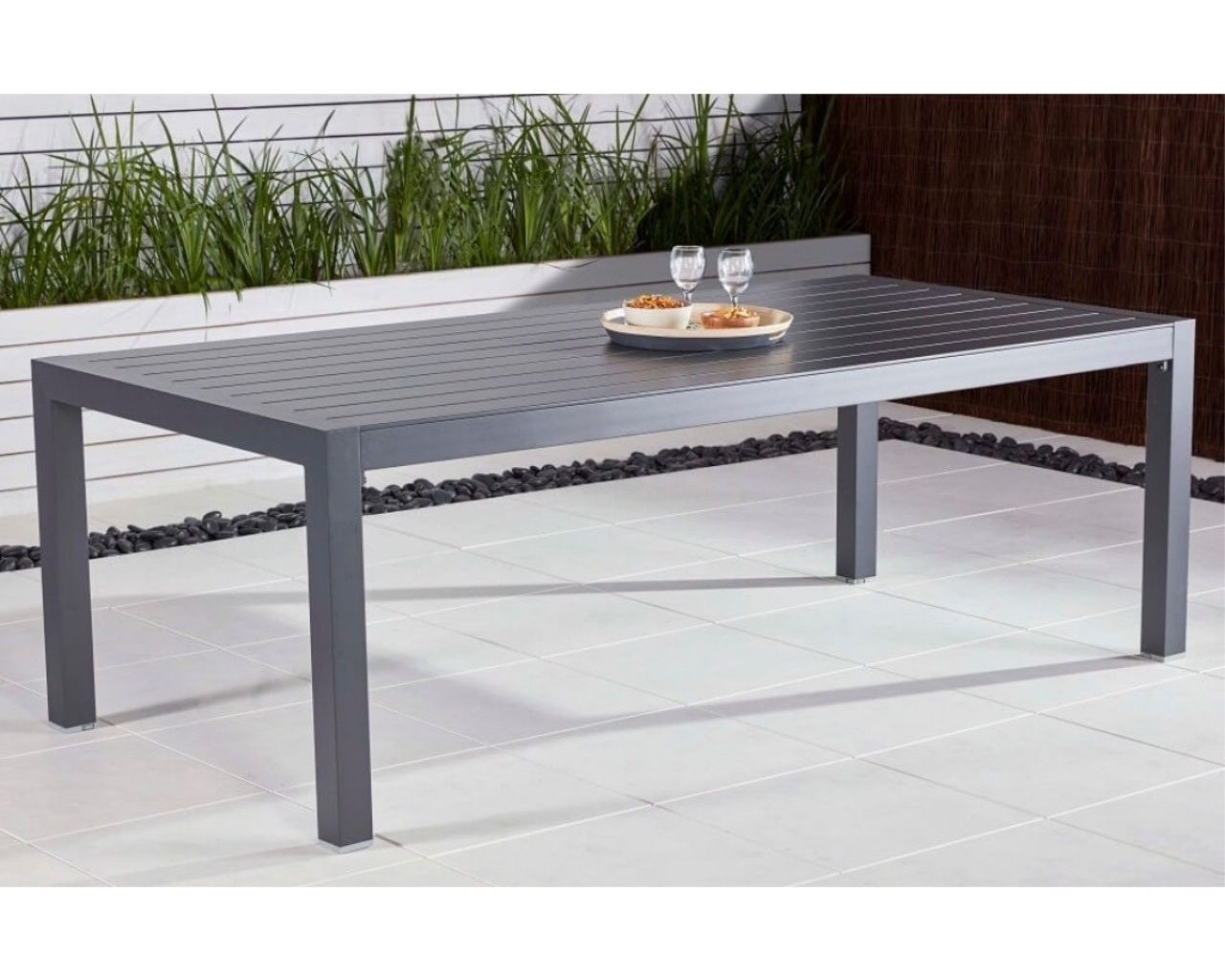 Gunmetal Grey Jette Dining Table (220x104.5cm), , hi-res image number null
