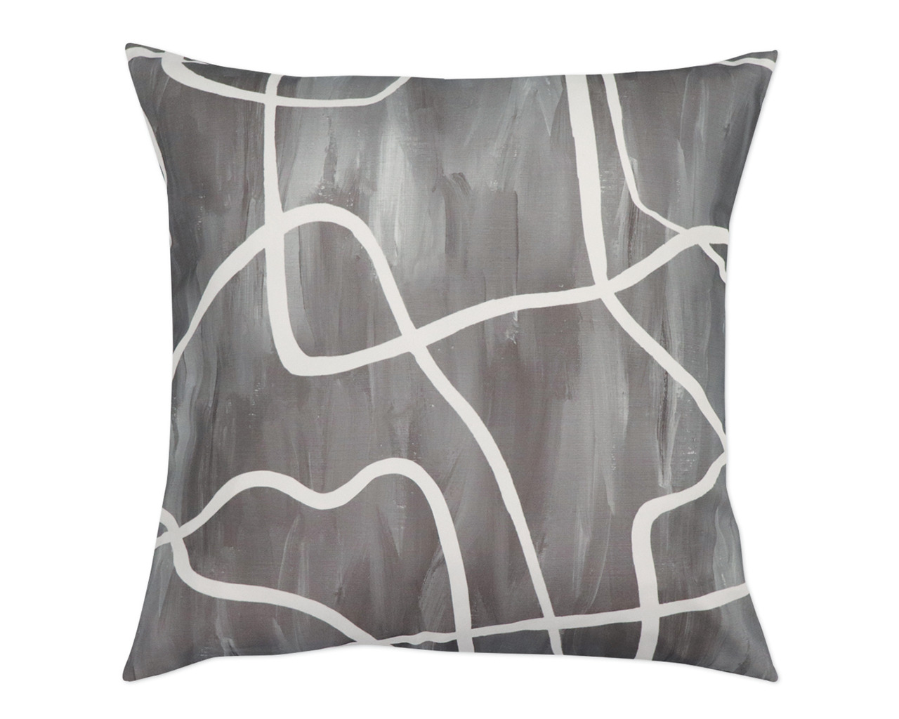Squiggle Charcoal Cushion 50cm, , hi-res image number null