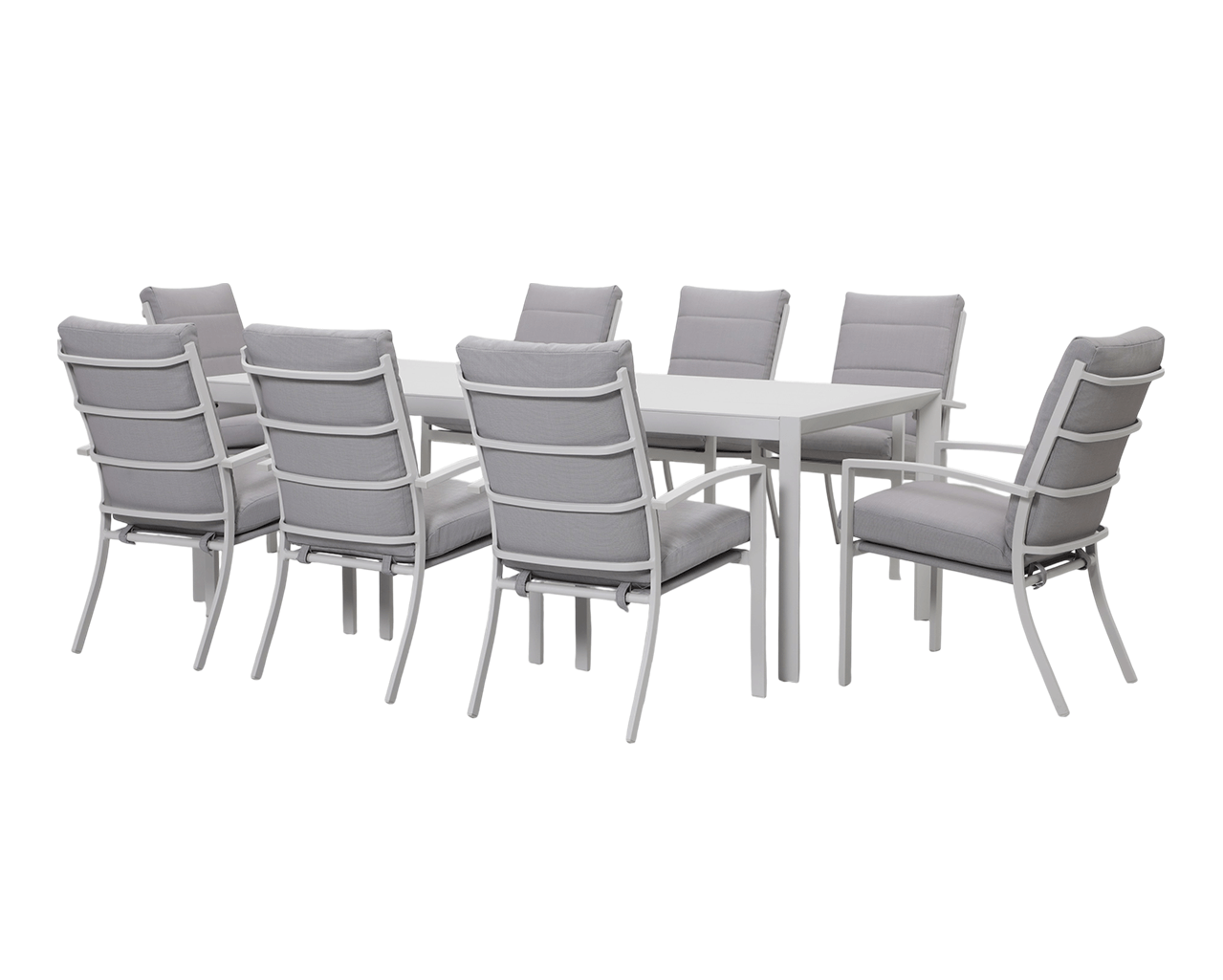 Jette 8 Seater Dining Setting Bundle - Bone, Bone, hi-res image number null