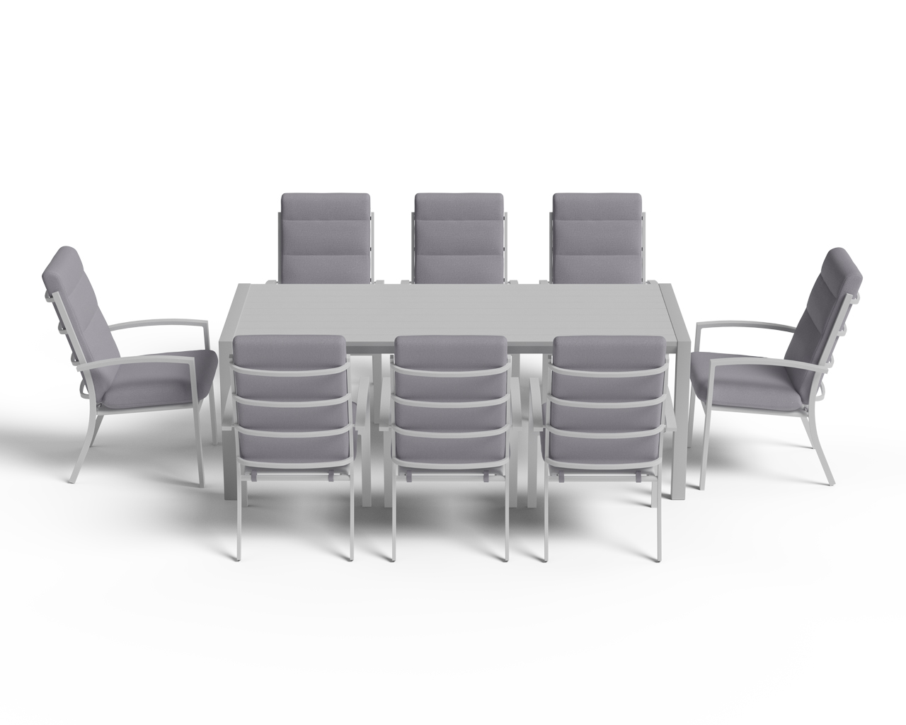 Jette 8 Seater Dining Setting Bundle - Bone, Bone, hi-res image number null