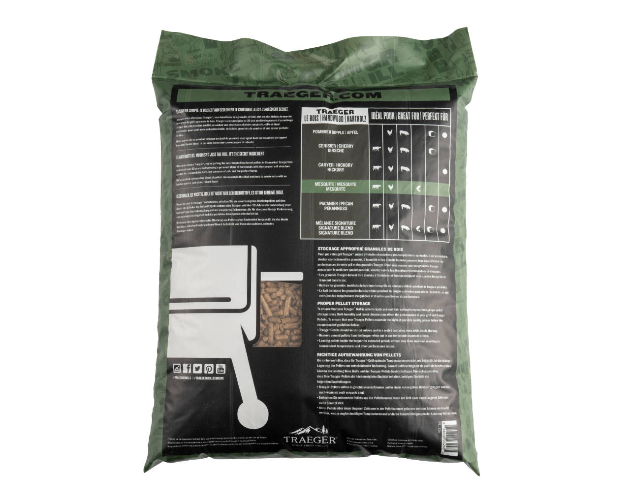 Traeger Mesquite Pellets 9KG, , hi-res image number null