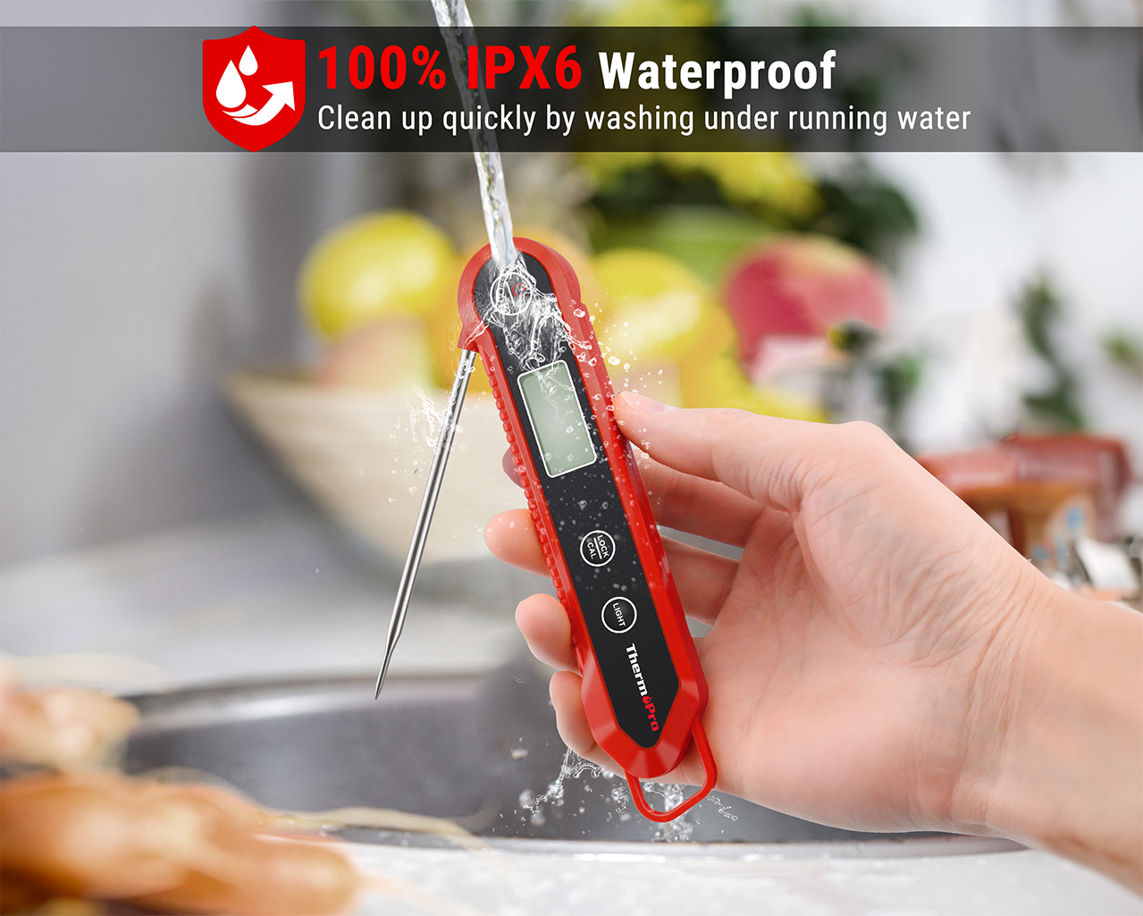 ThermoPro TP03HW Instant Read Thermometer, , hi-res image number null