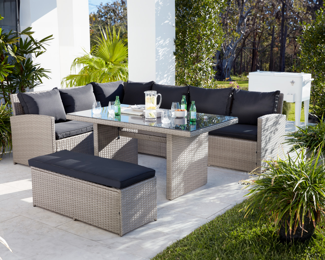 Urban 4 Piece Low Dining Setting, , hi-res image number null