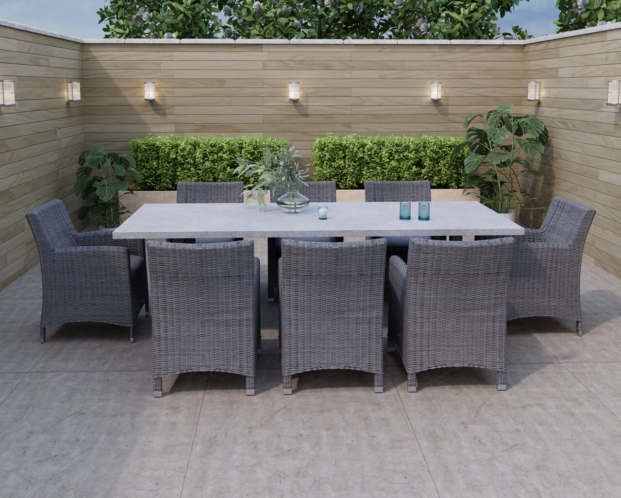 Avalon Tub 9 Piece Dining Setting, , hi-res image number null